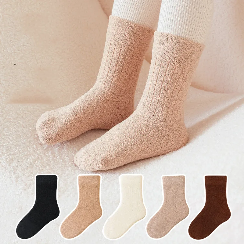 

5 Pairs Baby Letter Socks Knit Soft Cotton Sock Kids Socks Infant Toddler Baby Boys Girls Socks