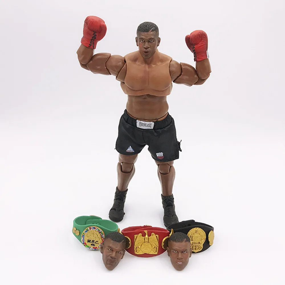 oxing Champion Mike Tyson Movable Action Figure PVC Head Replaceable Collection Boxer Tyson Muhammad Ali Figures Model Toys