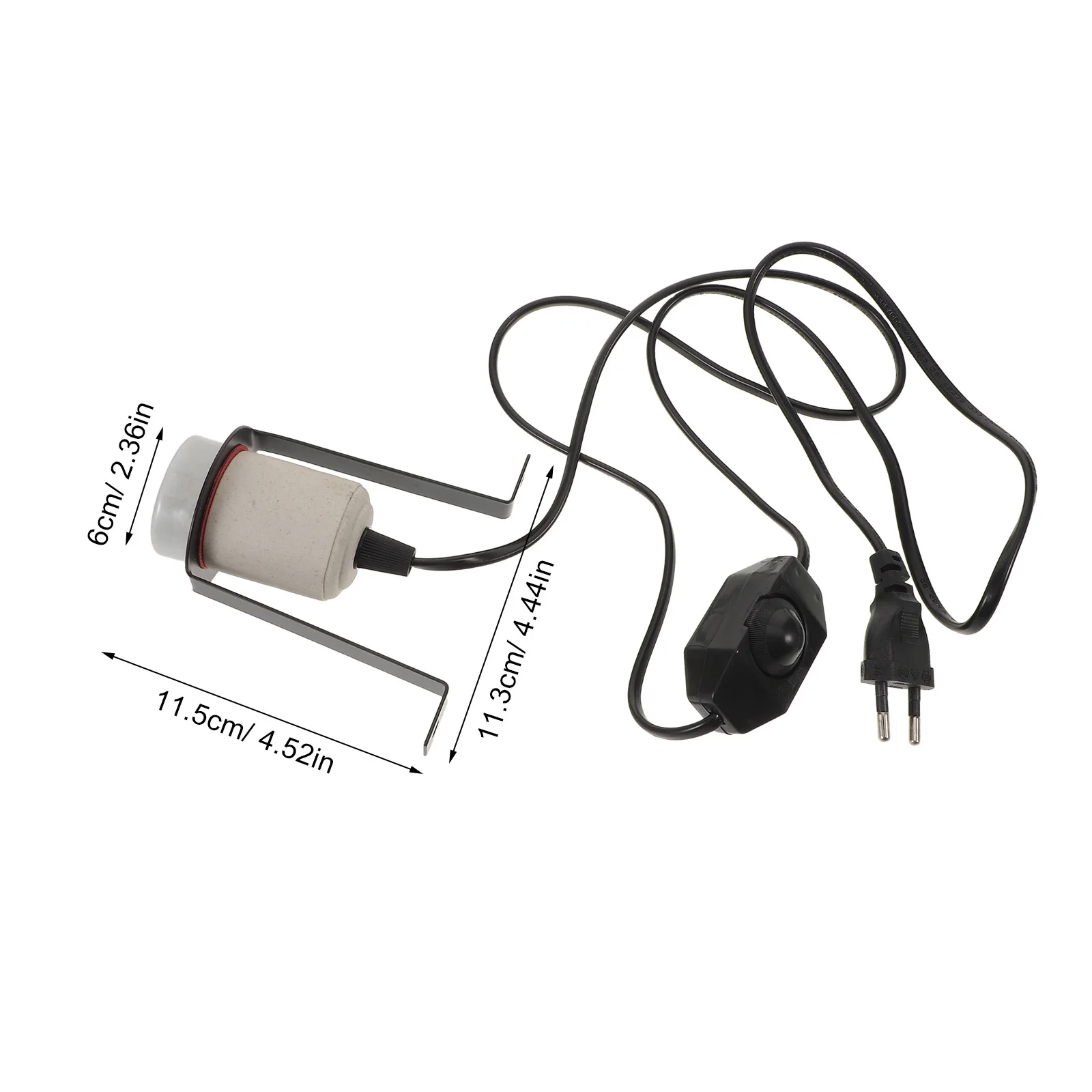 セラミック爬虫類ヒートエミッターランプホルダー高温耐性調整可能カメトカゲヘビ育雛器ヒートランプペット用