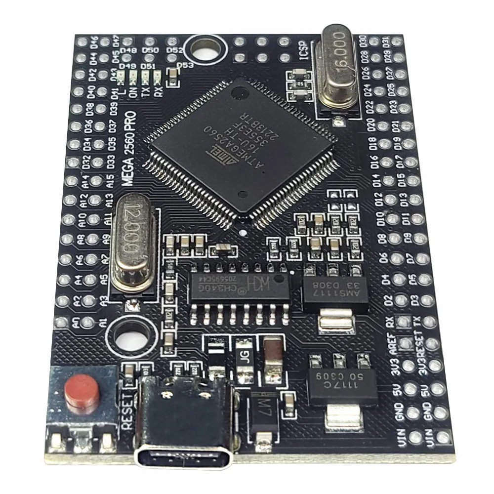 Mega2560 Pro Development Board Module ATmega2560 16AU USB CH340G TYPE-C 256KB 38x55mm for Android