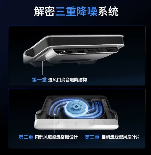 Compressed air notebook cooling base BS2 Pro silent noise reduction fan gaming laptop special artifact dustproof turbine