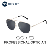 BLUEMOKY Fashion Polarized Prescription Sunglasses Aviator Progressive Optical Shade For Men Women UV400 Protection