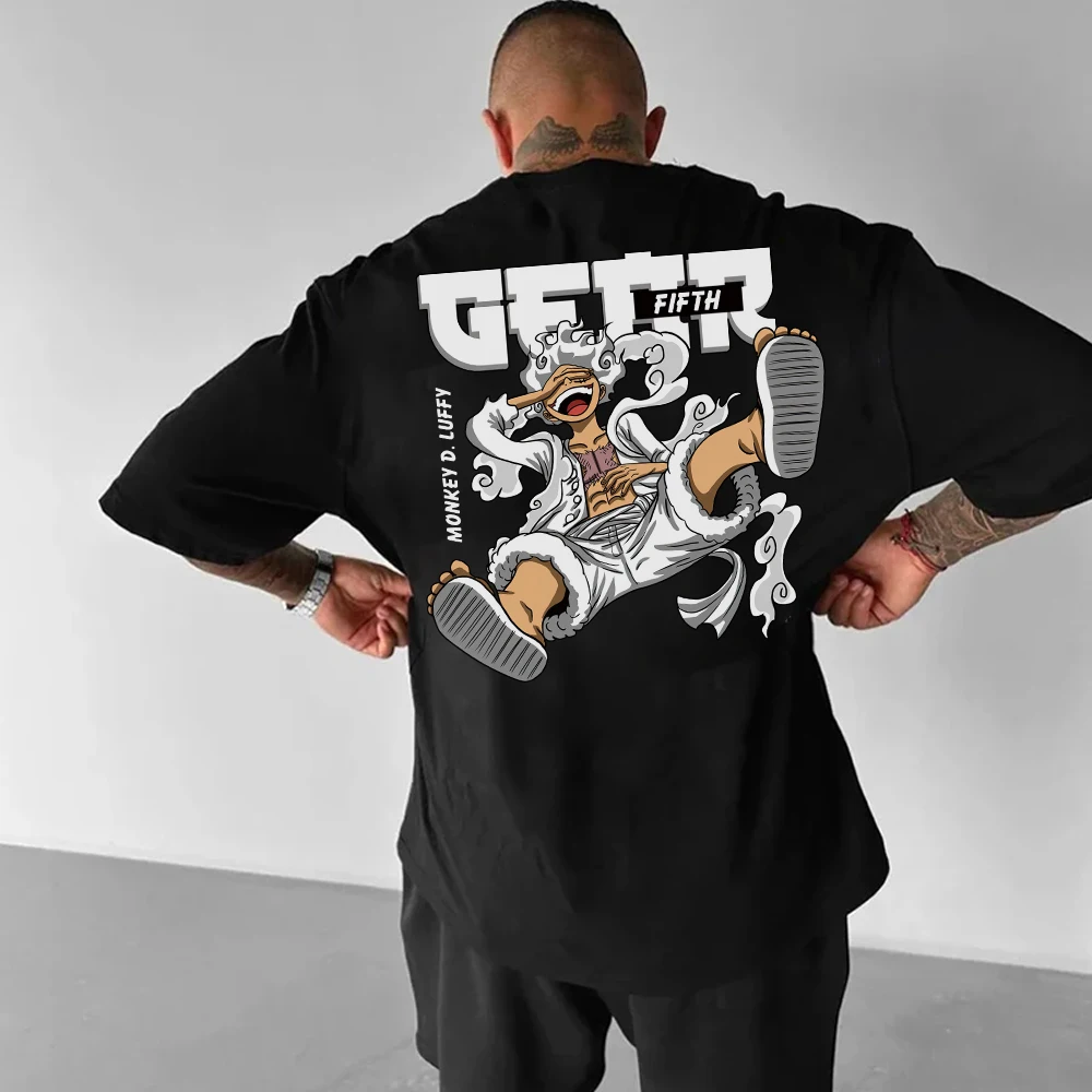 One Piece Japanisches Anime Herren T-Shirt Roronoa Zoro Junge Kinder Baumwolle Y2K Harajuku Trend Kurzarm Kinder T-Shirt Kleidung