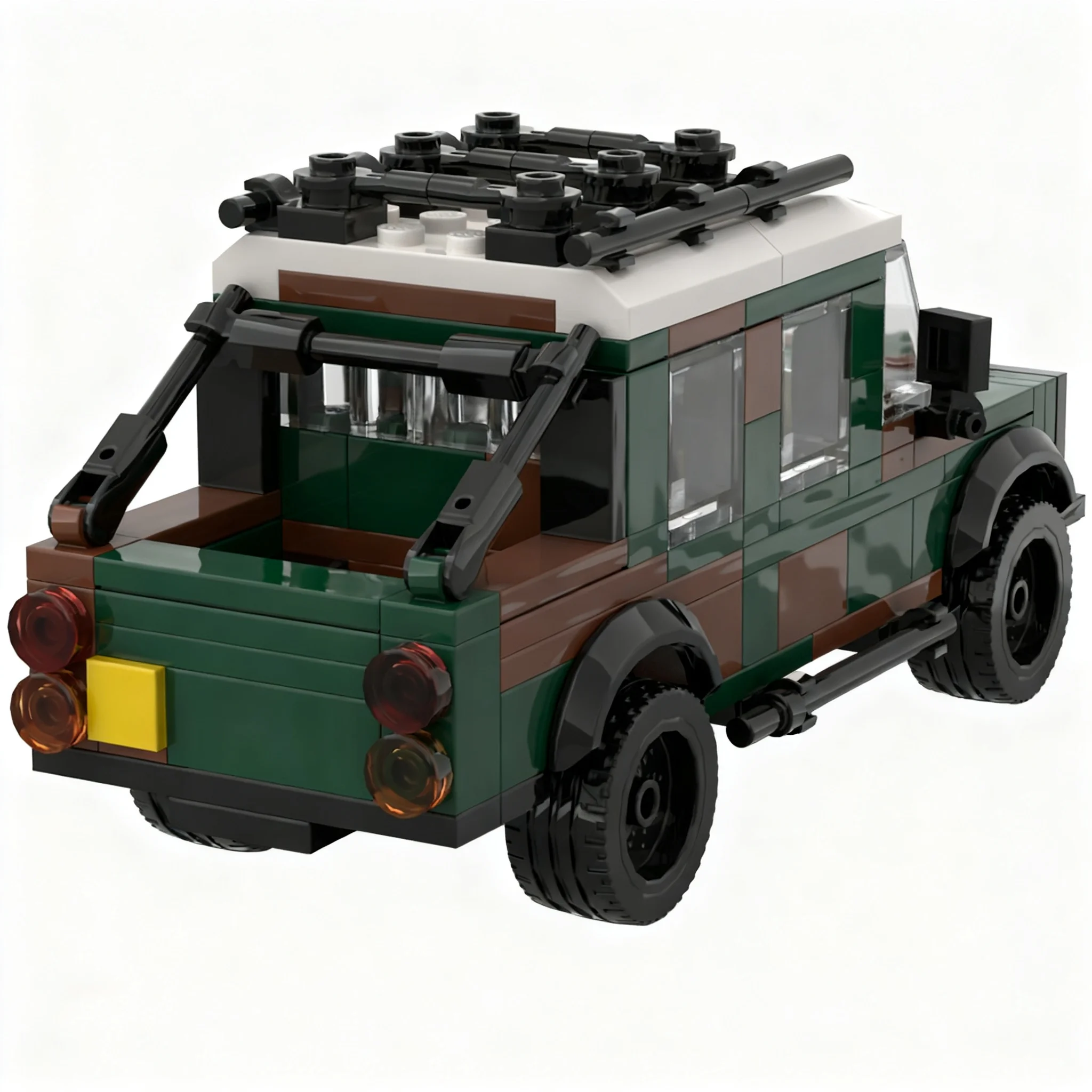 230pcs MOC Defender 110-5 SEAT Pick-up Model Building Blocks Construction Brick Collection Craft DIY Display Education Assemble
