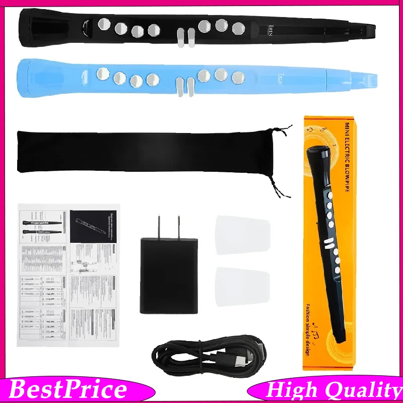 IRIN S58 Electric Blowpipe 4-Degree Bluetooth Connection Adjustable LCD High-Definition Display Dual Fingering Blowpipe
