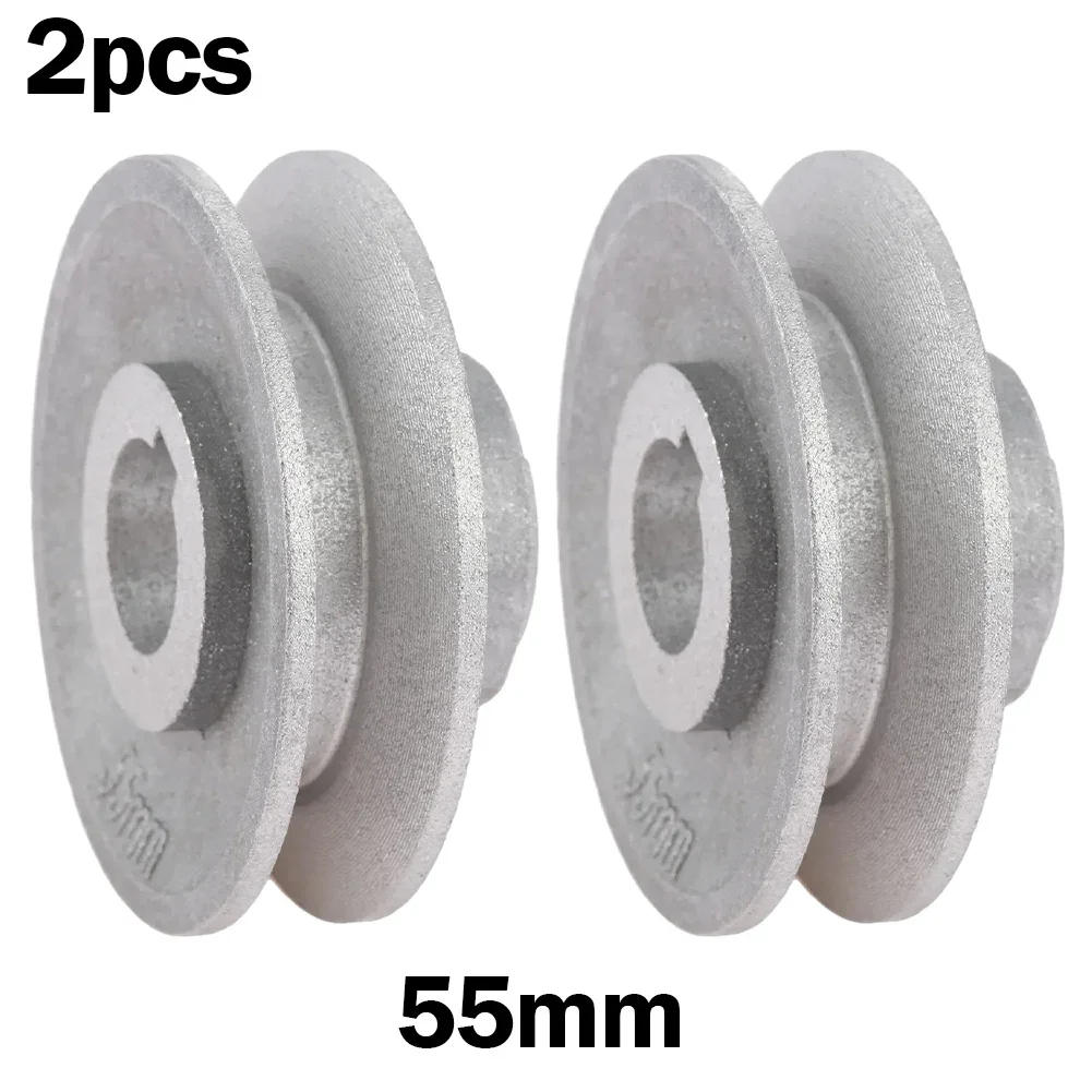 2pcs Motor Pulleys 40mm/50mm/55mm/60mm/65mm Metal Industrial Sewing Machine Timming Transfer Wheel Pulley Motor Parts