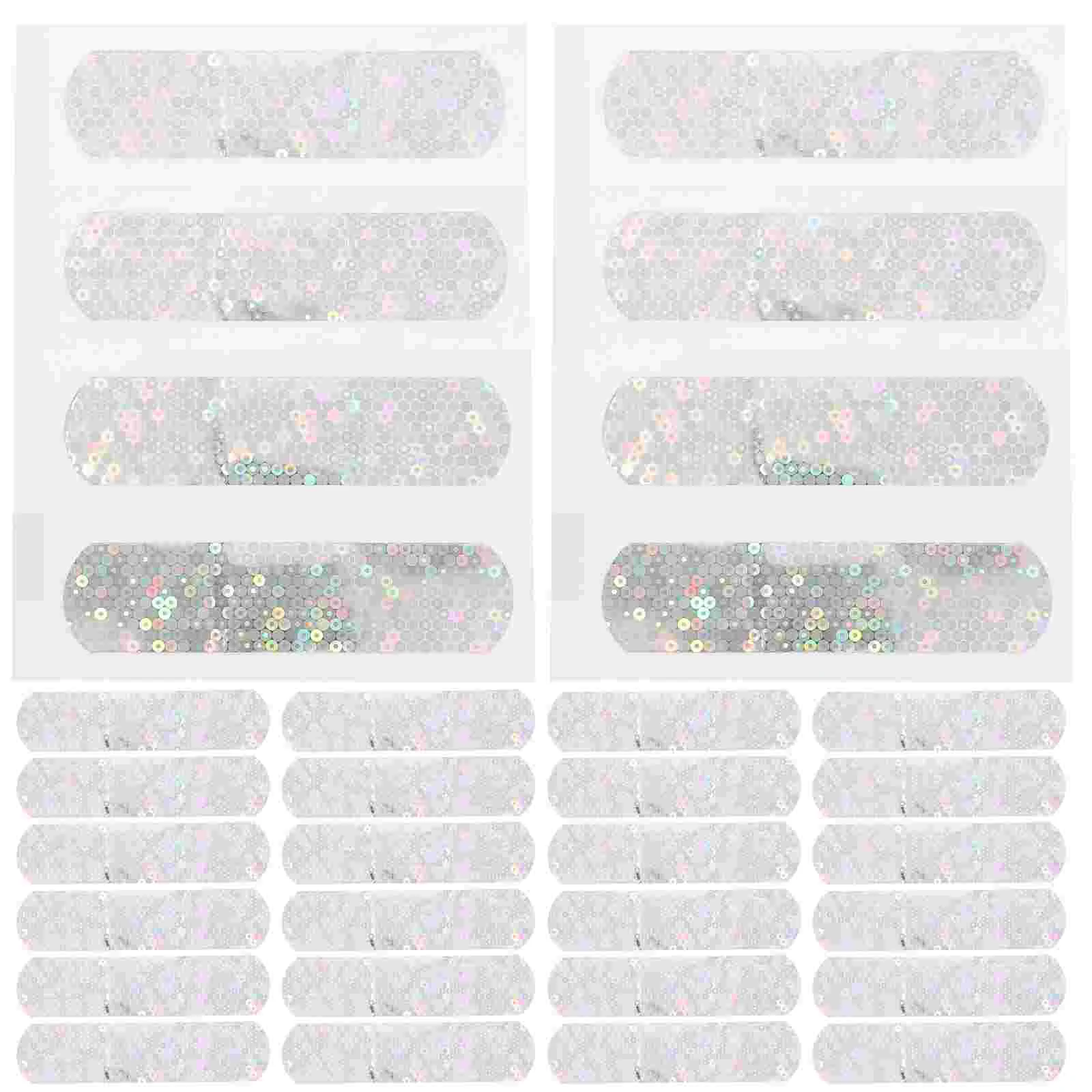 

100 Pcs Glitter Wound First Gauze Wounds Bandages Daily Use Strip Pvc Woven Protector