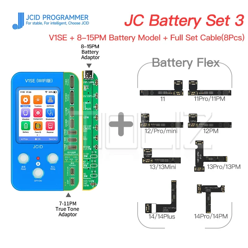 JC JCID V1S PRO V1SEバッテリー修理ボードフレックスケーブル iPhone
