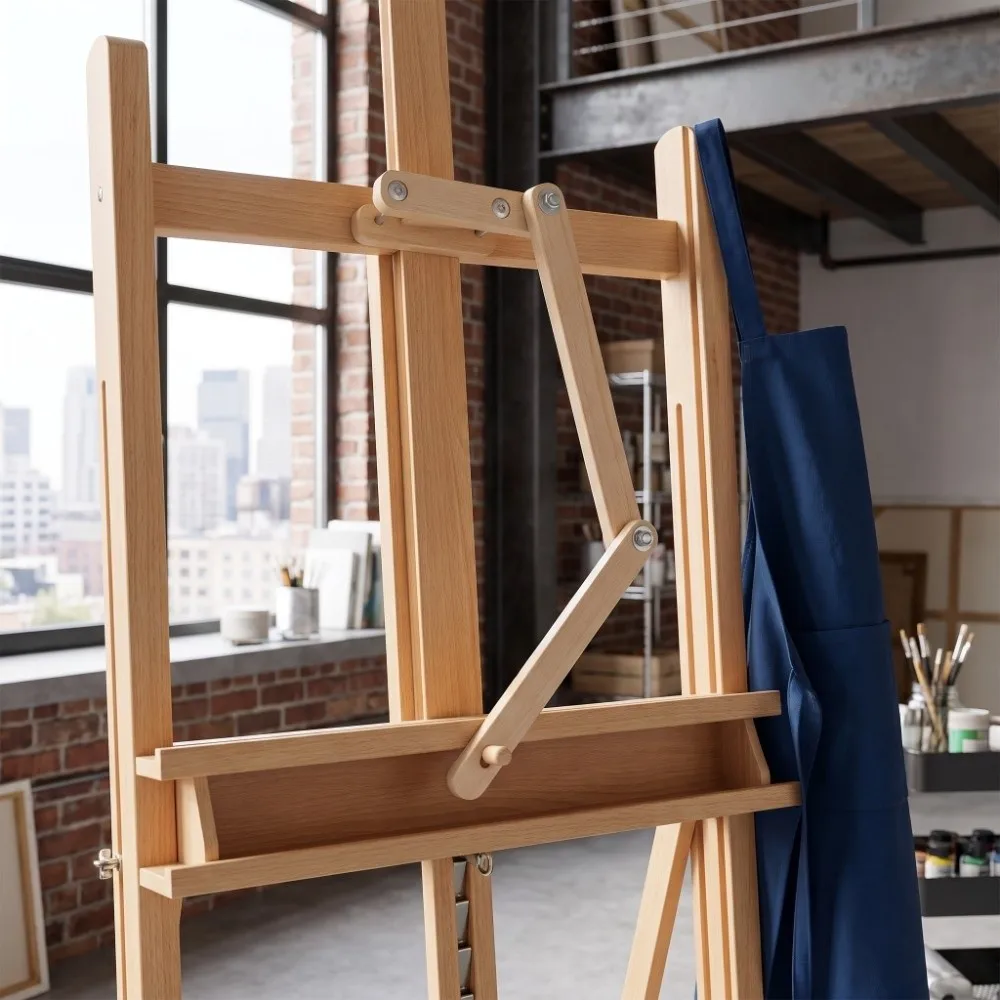 Wood Artist Hand Support Bridge Hanging Design Adjustable Height Angle Adjustable Artist Hand Rest Steadying Sturdy