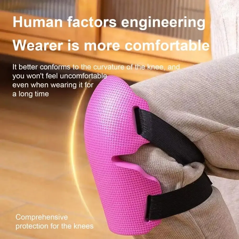 وسادات ركبة للبستنة من الإسفنج السميك للغاية لعام 2025 للنساء والرجال، واقيات للركبة شديدة التحمل مع أشرطة قابلة للتعديل لأعمال أرضية التسقيف