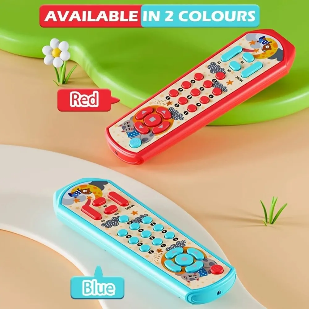 Sound and Light Baby Musical Toys Plastic Interactive Remote Control Toy Sensory Development Three Languages Baby Learning Toy