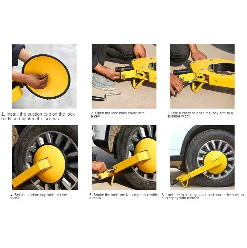 ATV RV Car Tire Claw Wheel Lock Clamp Boat Truck Trailer Lock Anti Theft Parking Boot Theft Devices Vehicle Lock for Car