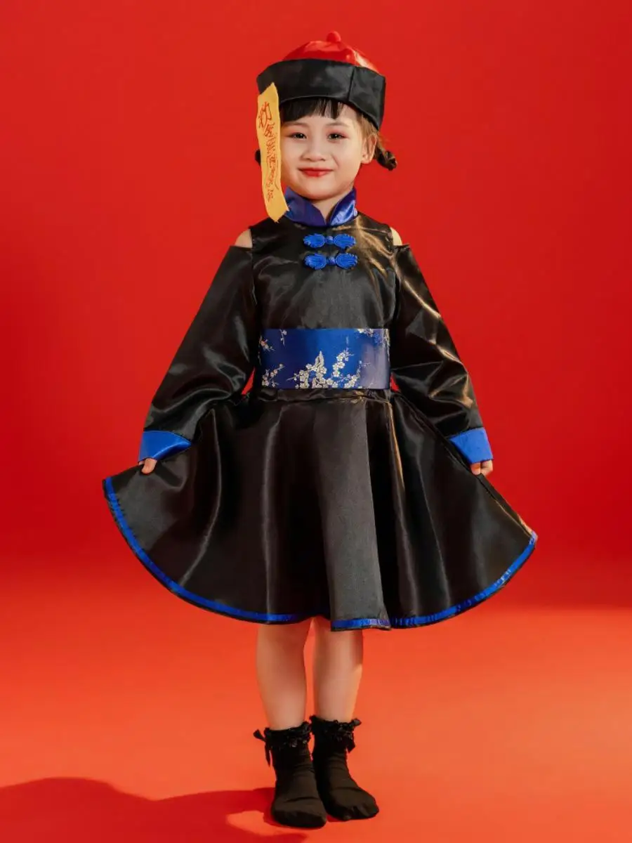 Kostium zombie dla dzieci, przebranie na Halloween, strój na występy sceniczne, zabawny kostium do odgrywania ról, ubranie z włókna poliestrowego.