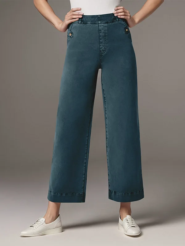 

Oversized Jeans High Waisted Cropped-Style Jeans Vintage Distressed Destroyed Jeans Multifunctional Workwear Casual Trousers