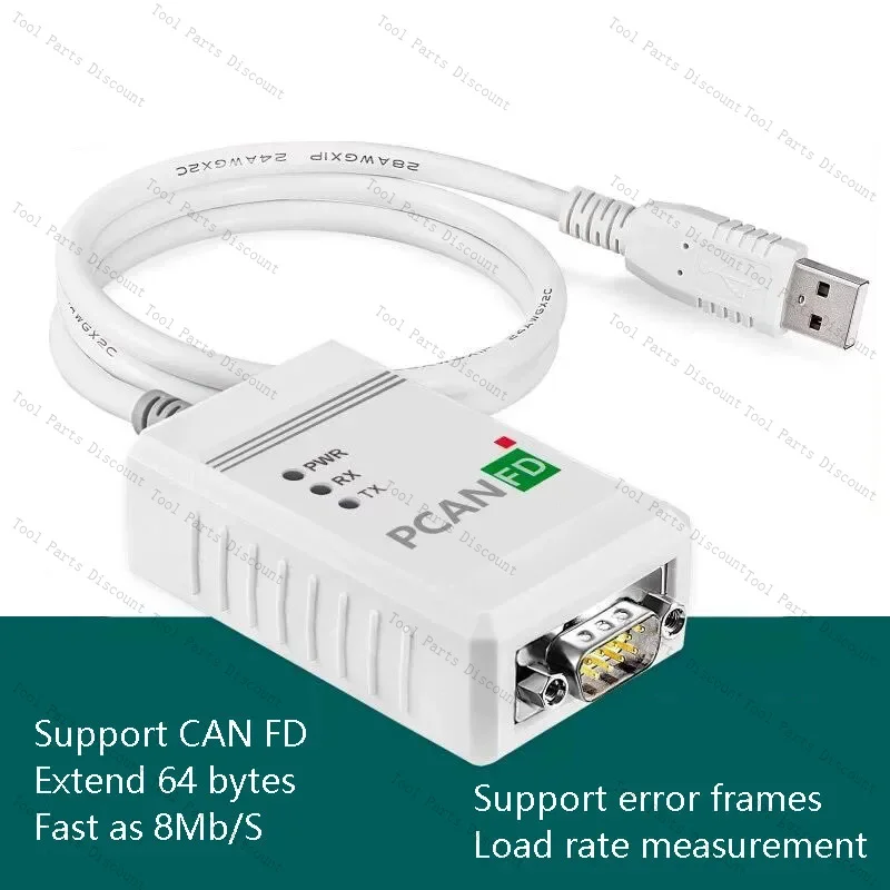 In Stock PCAN FD USB Analyzer Compatible With IPEH-004022 CAN FD Interface Supports Inca Automotive Diagnostic Tools