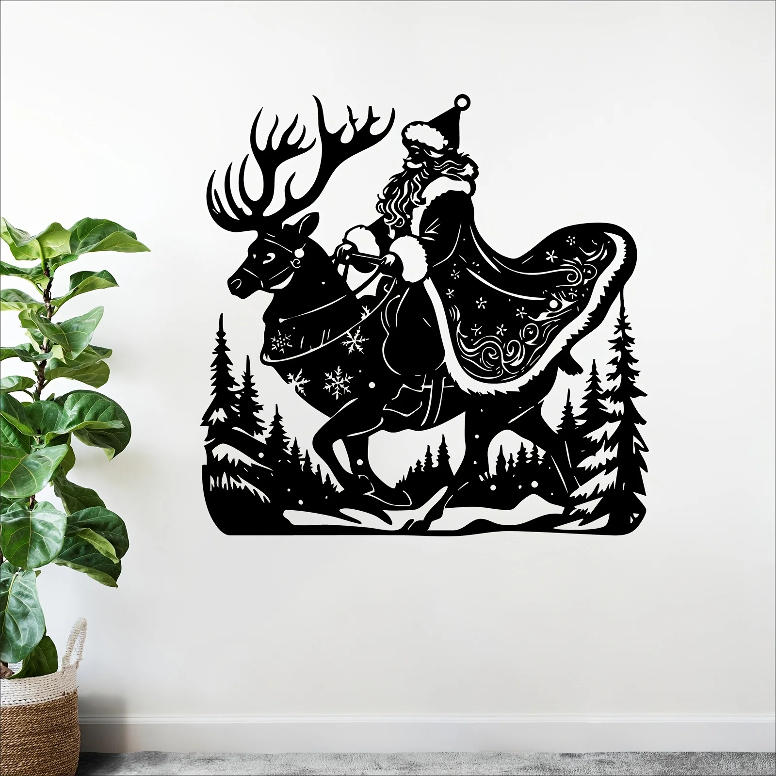 CIFBUY Metal Wall Art Iron Decor, Rustproof Craft Ornament, Durable Fence Garden Living Room Wall Decoration Home Accessories