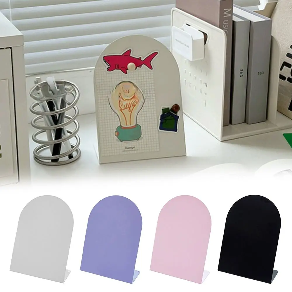 Creative Large Capacity Desktop Message Board Vertical Curved Magnetic Photo Frame Note Board Office Home Desktop Ornament