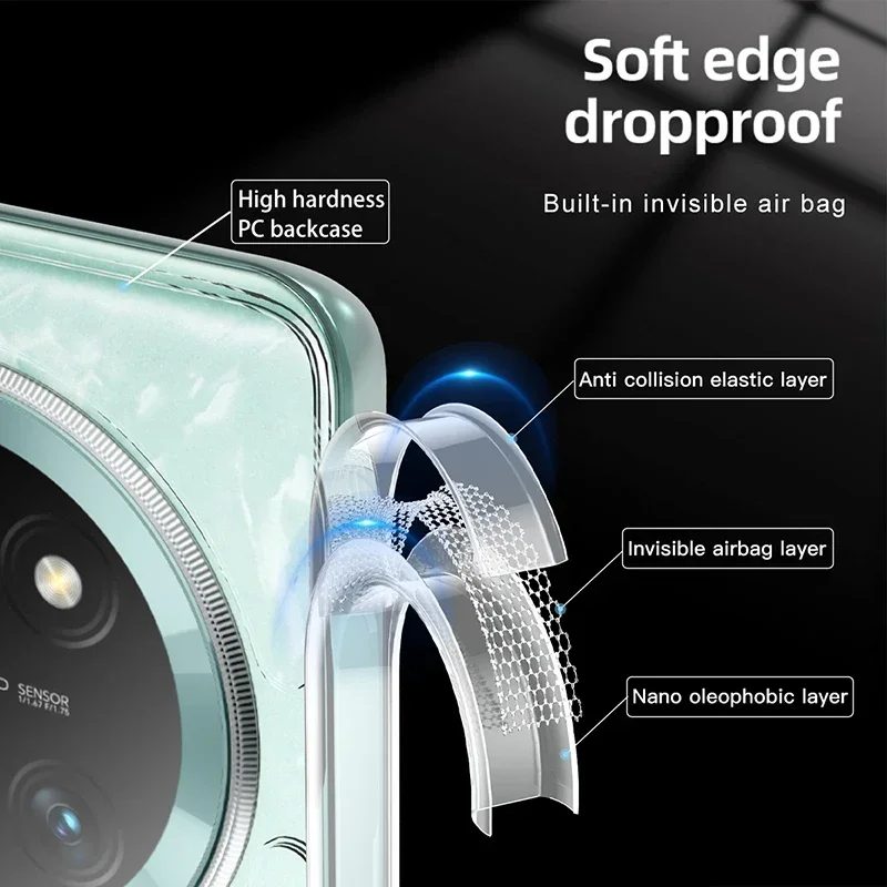 ل Honor X9C الذكية المغناطيسي شحن لاسلكي للصدمات الغطاء الخلفي جراب هاتف لينة بولي يوريثان سيليكون حافة ماتي واضح حالات