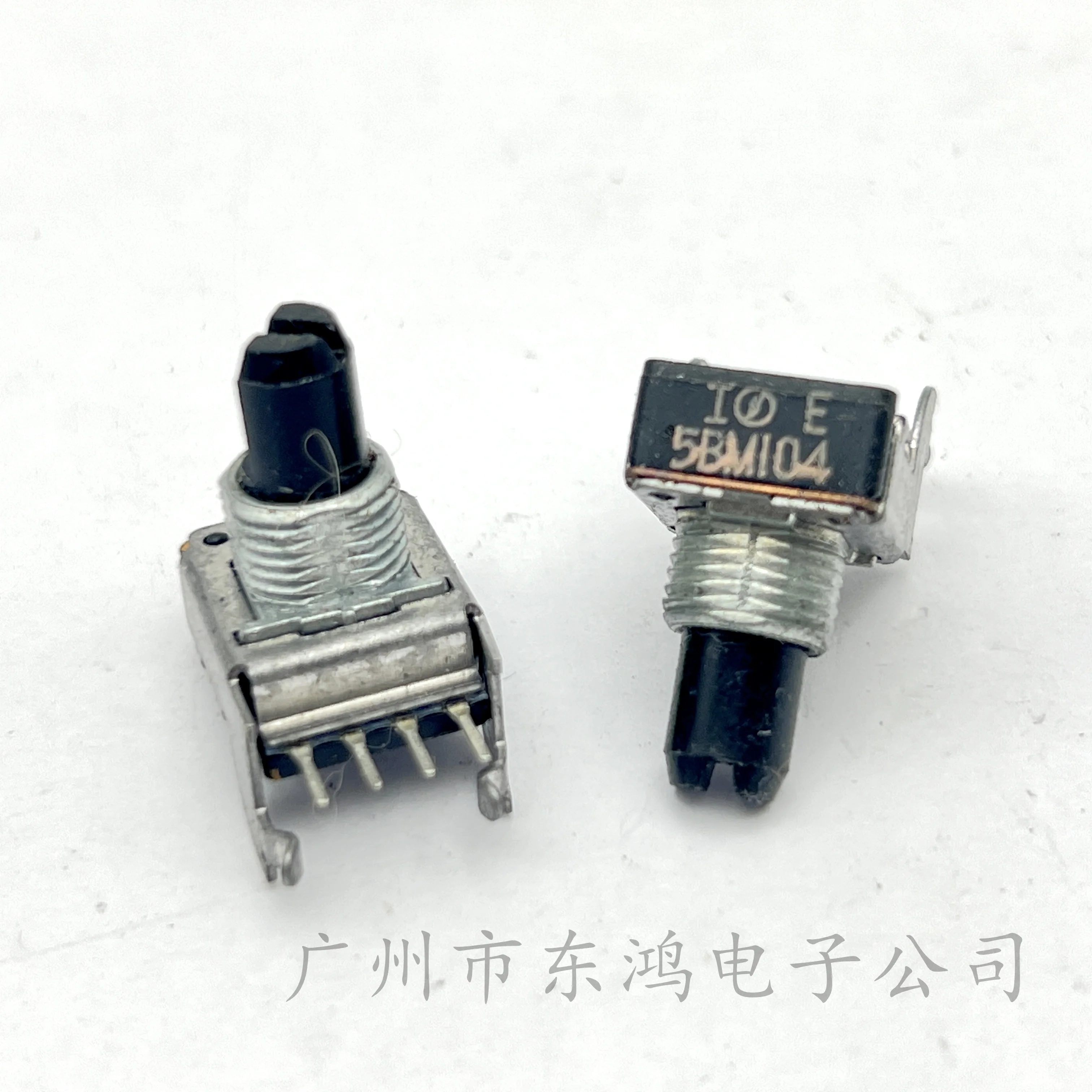 1 pcs. Japanese Empire NOBLE brand RK11 potentiometer 5BM104 shaft long wrapped thread 13mm row of 4 pins
