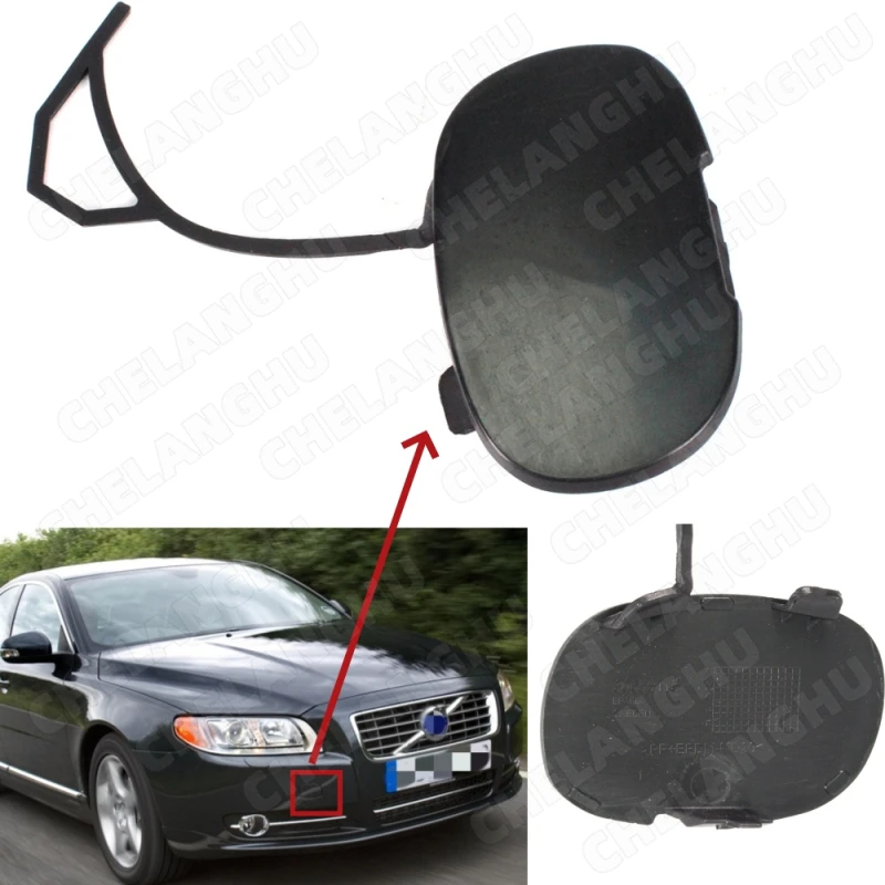 

1Pc Front Bumper Trailer Cover For Volvo S80 2007 2008 2009 2010 2011 Tow Eye Cover Hook Cap Car Accessories 39870061