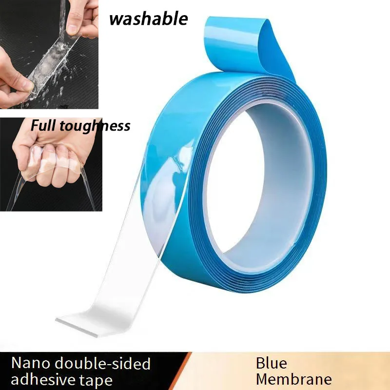 Nano Double-sided Tape High Viscosity Strong Fixed Nail Free Adhesive Transparent Non-trace Nanotape For Office Household Cars