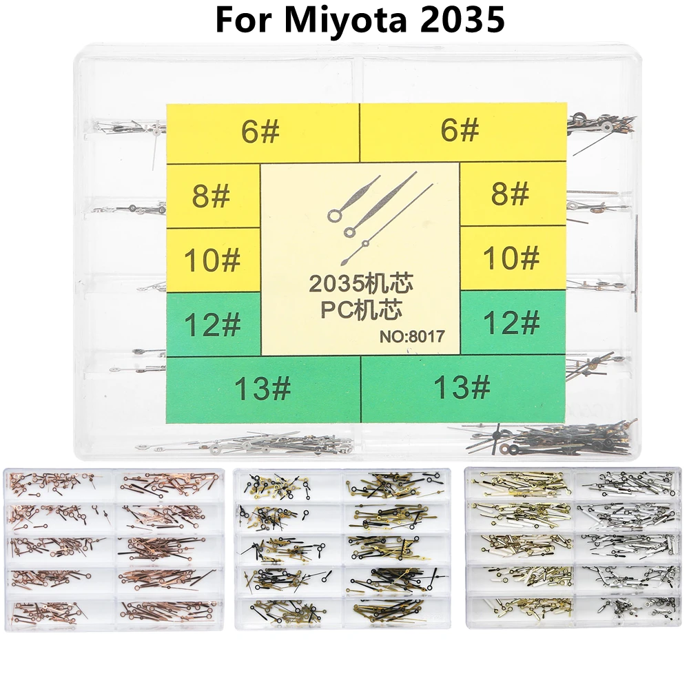 Watch Hands Luminous For Miyota 2035 Movement Watches Needles Pointers Hour Minute And Second And Hands Repair Accessories