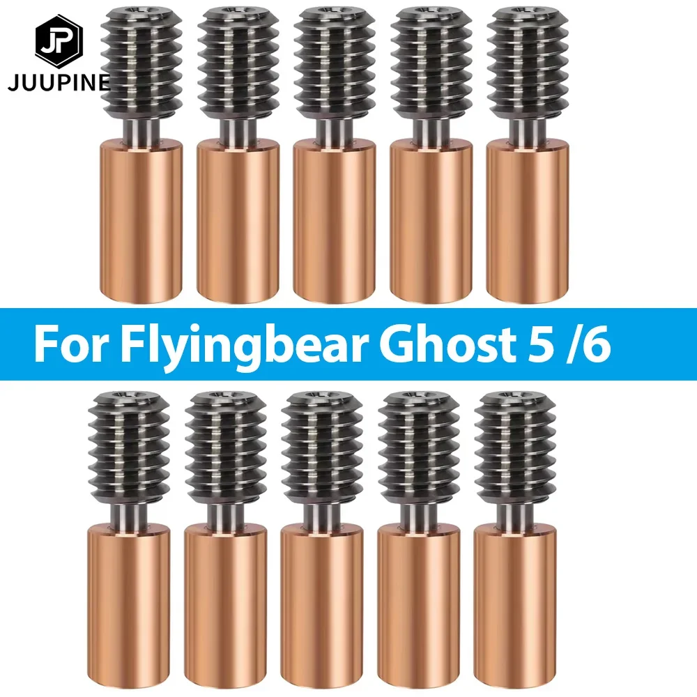 For Flyingbear Heatbreak 3D Printer Parts Bi-Metal Heat Break Titanium Alloy Throat For Flying Bear Ghost 5/6 All Metal Throat