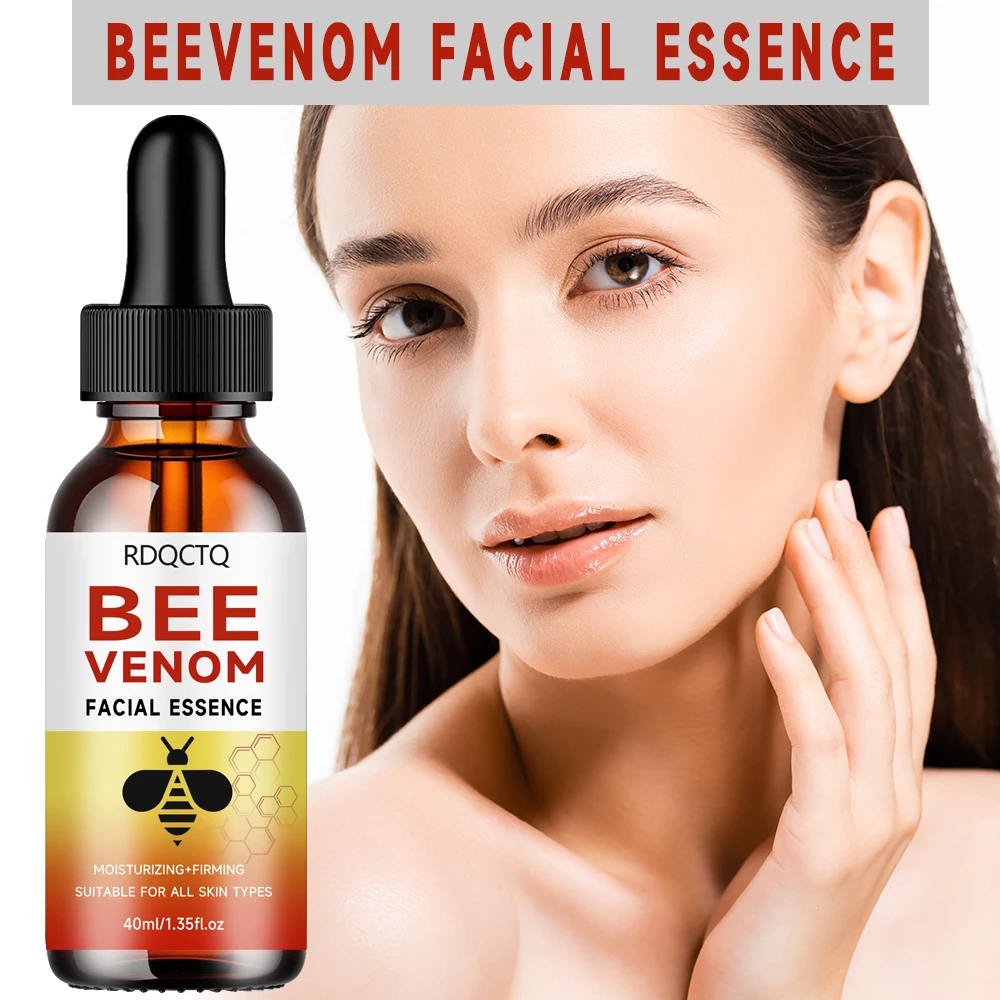 RDQCTQ Bee Venom Serum Moisturizing Anti-Aging - Hydrating Firming Skincare for Face Wrinkles & Elasticity Boost