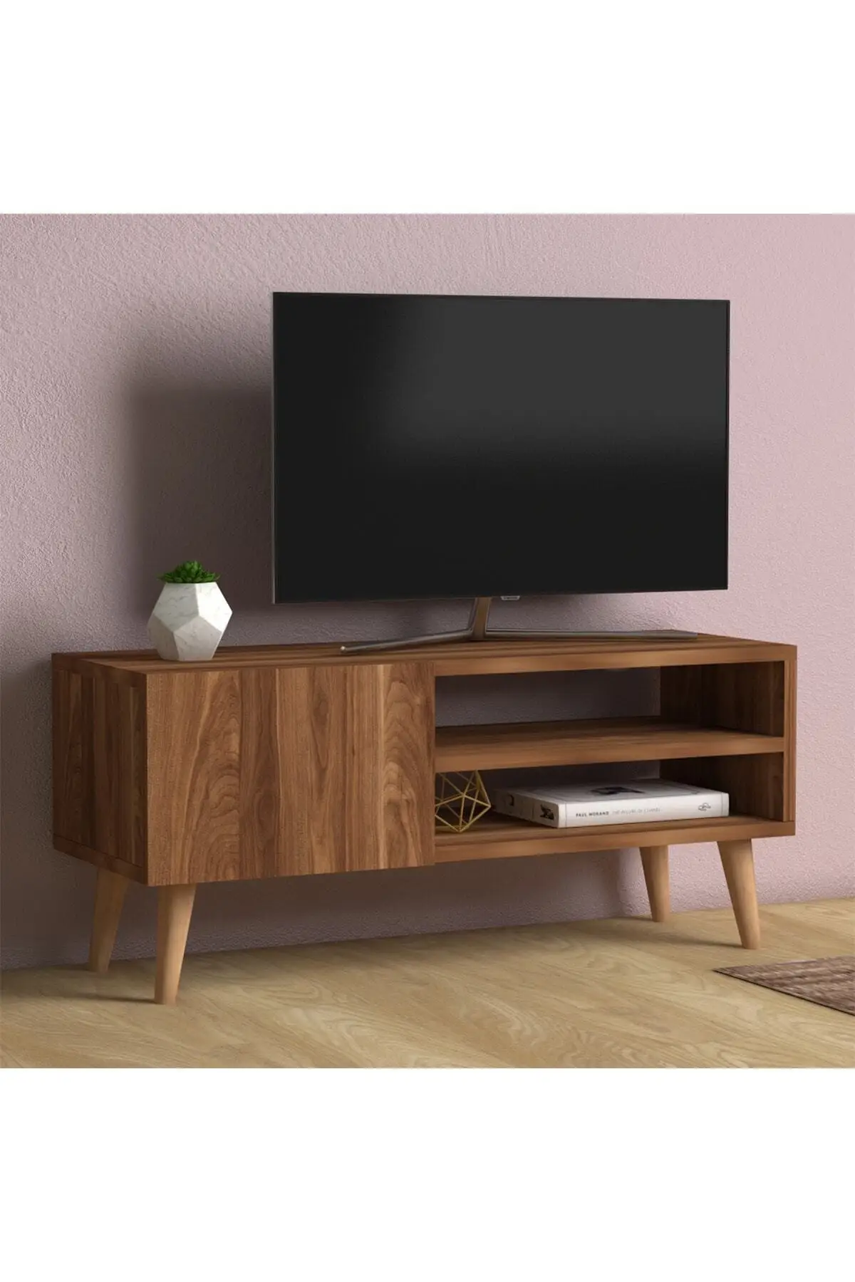 Tv Stand Tv Unit Television table Walnut 90cm