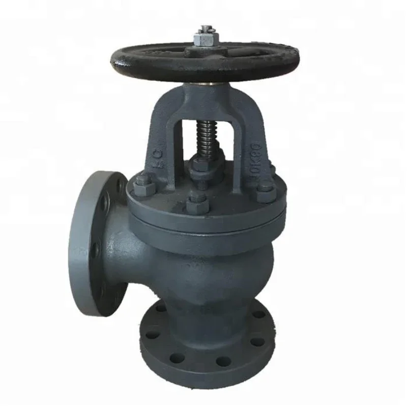 Marine Angle Valve JIS F7308 10K Globe Angle Valve Cast Iron