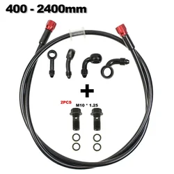 Universal M10 Motorcycle Steel Hydraulic Brake Clutch Line Hose Tube for Dirt Bike ATV Moped Scooter Cub Quad UTV Go Kart