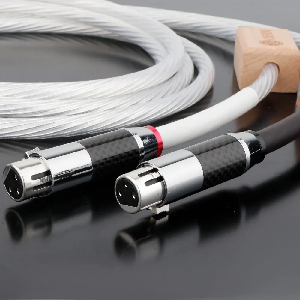 Pair Nordost Odin XLR Cable Interconnects Audio Cable With Carbon Fiber XLR Balanced Male Female