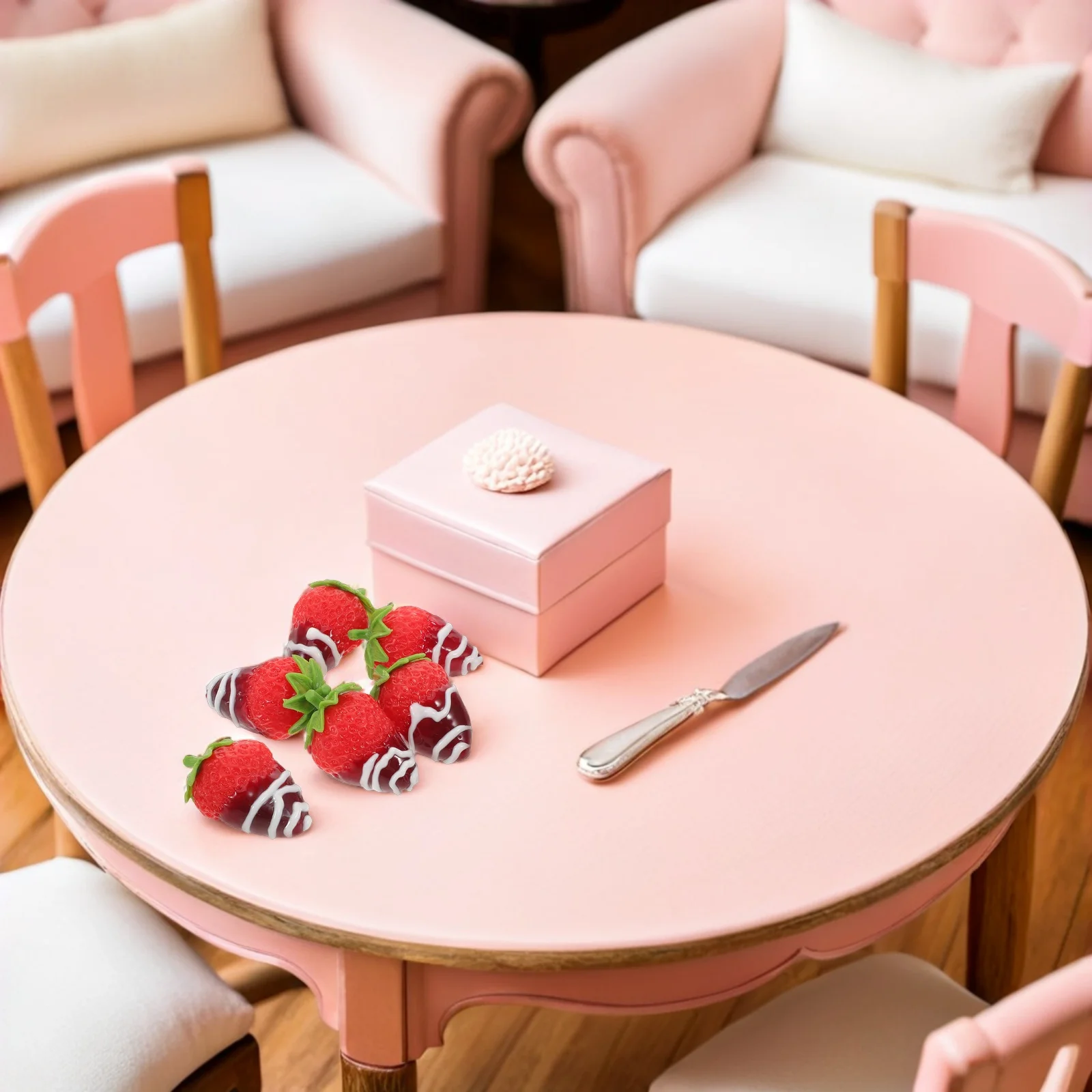 ผลไม้ประดิษฐ์เหมือนจริง 6 ชิ้น สำหรับตกแต่ง งานเลี้ยง ขนมหวาน