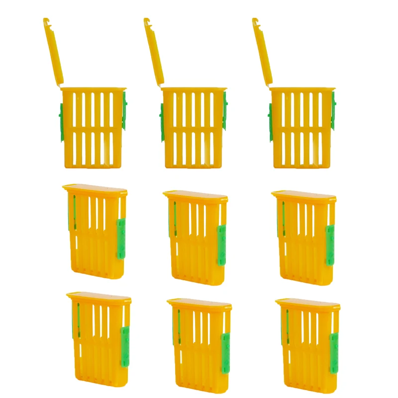 9PCS Multifunctional Queen Bee Cage Adjustable Sliding Door Beekeeping Tool