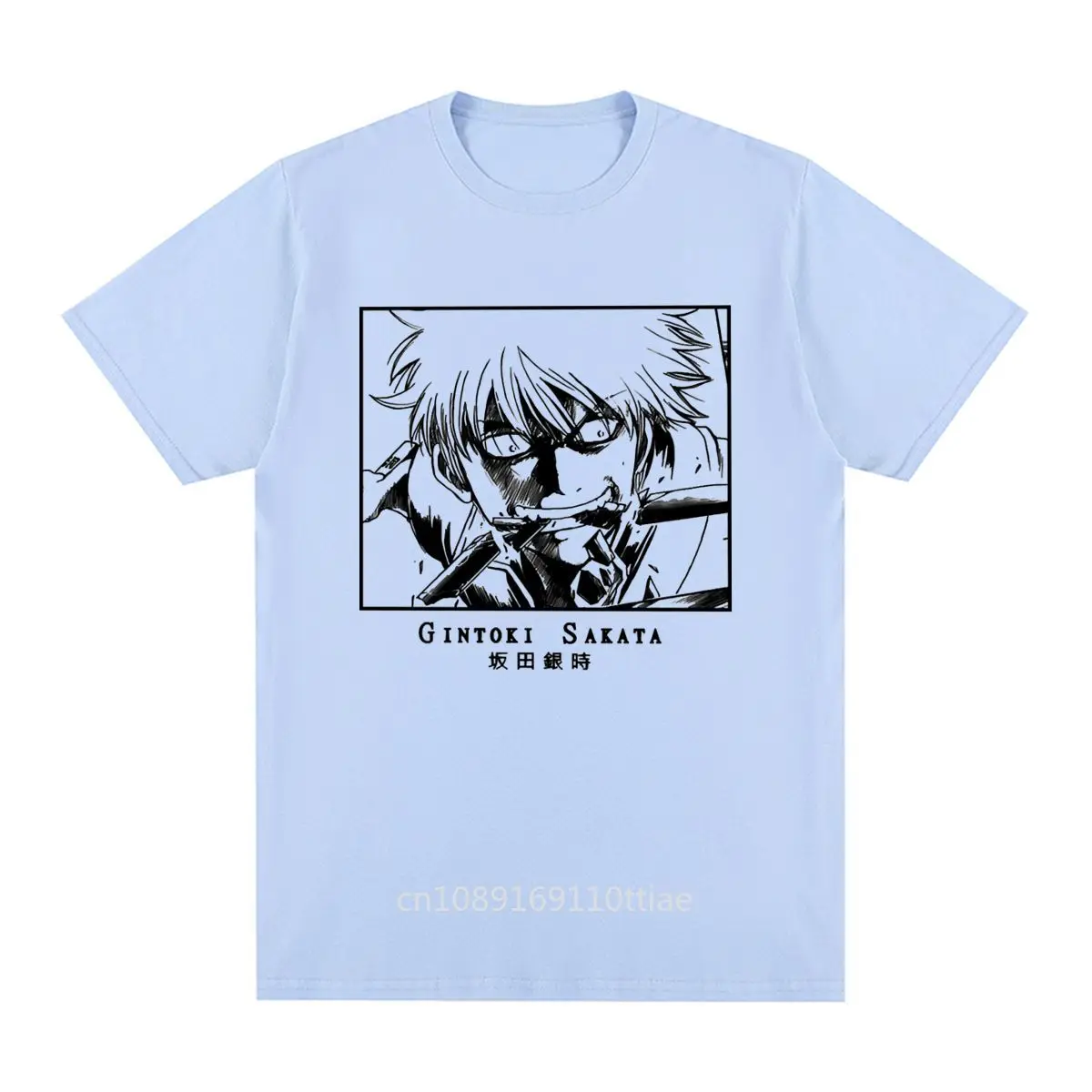 GINTAMA Vintage T-shirt Anime Streetwear Harajuku Funny Cotton Fashion Summer Men T Shirt New Tee Tshirt Womens Tops