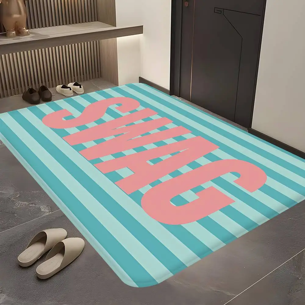 S-SWAG Floor Mat Retro Multiple Choice Living Room Kitchen Rug Non-Slip Modern Home Decor