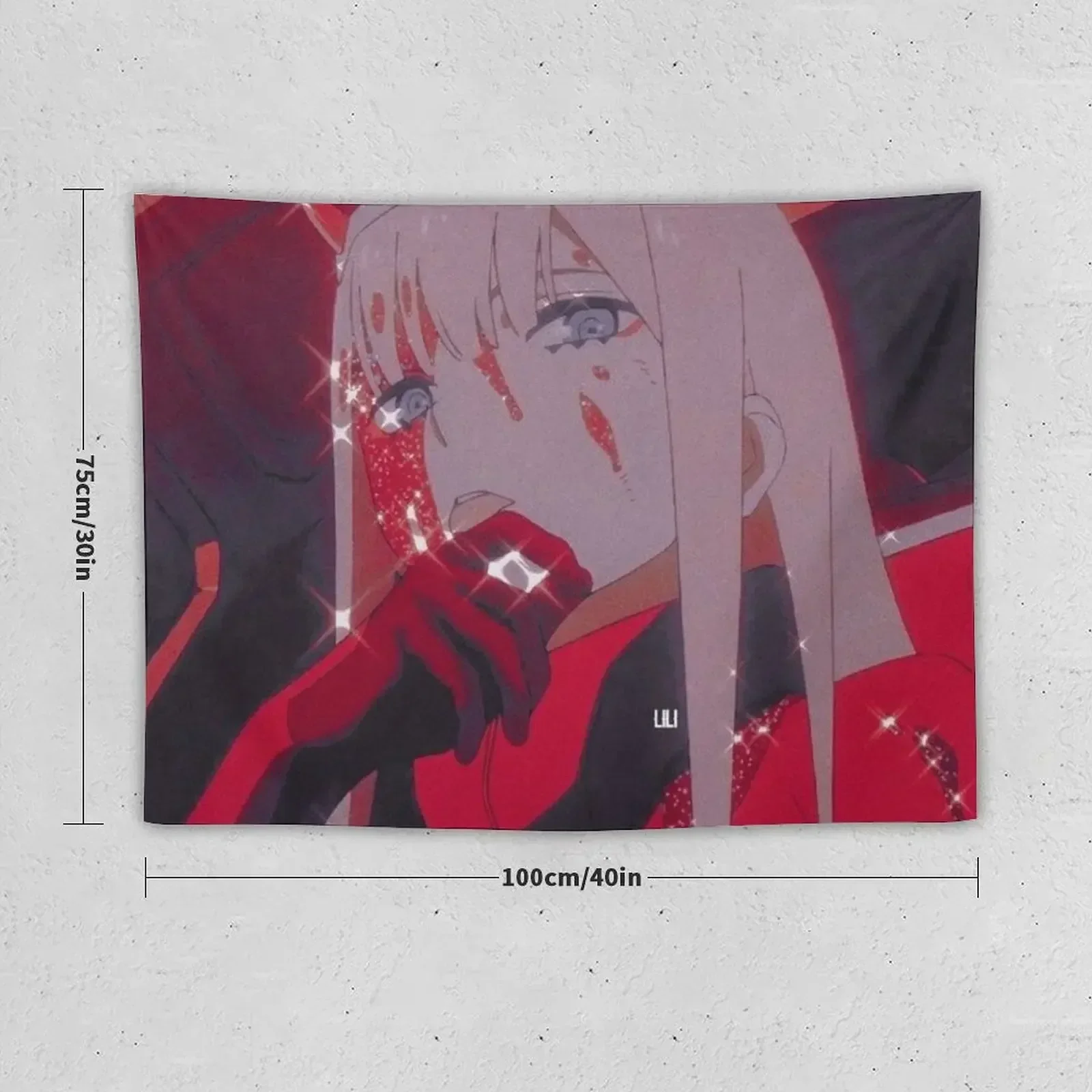 zero two anime 3 Tapestry Home Decorations Bedroom Deco Tapestry