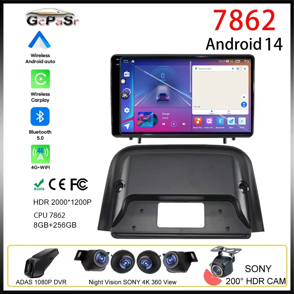 Android 14 For Hyundai Casper 2021 + Car Radio Carplay Navigation Auto Multimedia Player GPS NO 2din Video Stereo DVD Bluetooth