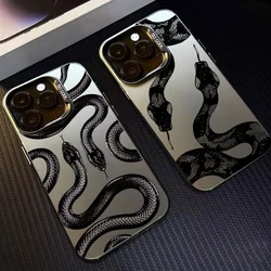 New Black Snake Phone Case for Xiaomi Mi 14T 14 13 12 12T 11 Lite Poco X6 F6 F5 X5 F4 F3 X3 GT Pro 4G 5G Back Cover