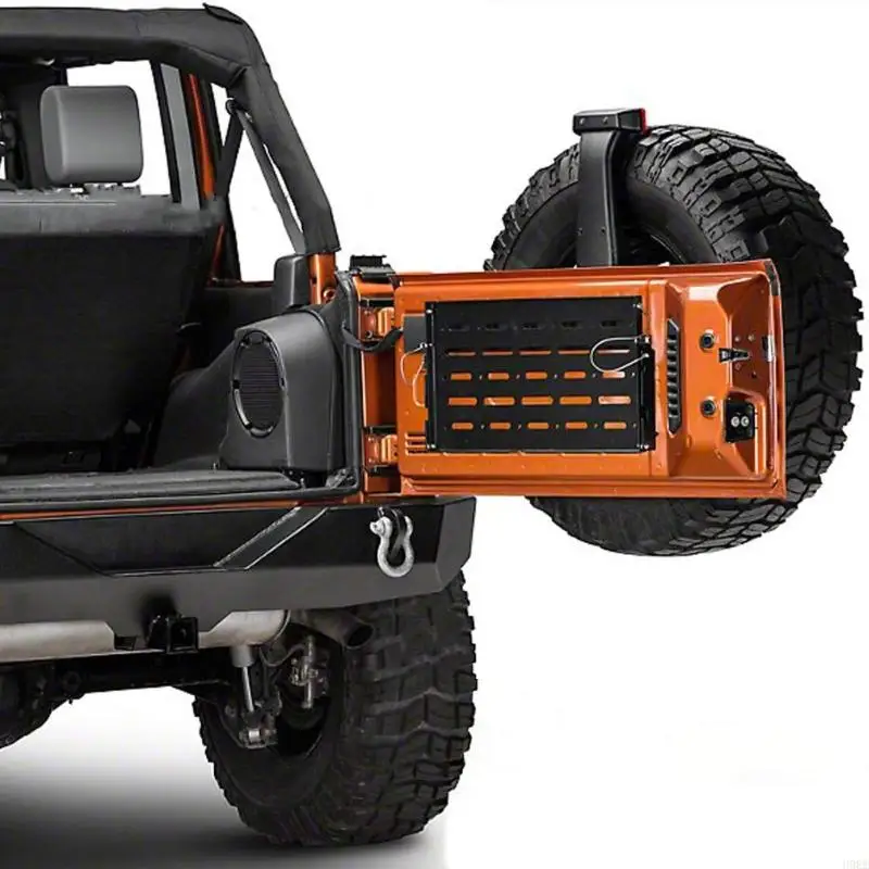 Foldable Rear Tailgate Storage Shelf For Select Model Adventure Vehicle Rear Door Foldable Table Cargo Shelf H9EE
