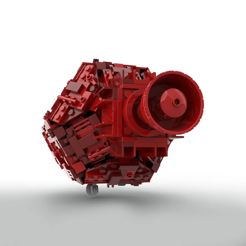 1196 قطعة سفينة الفضاء الخيال العلمي JMC الأحمر قزم الفضاء الكوميديا المركبة الفضائية نموذج Moc لتقوم بها بنفسك التعليم نموذج اللبنات لعبة سفينة الفضاء #3