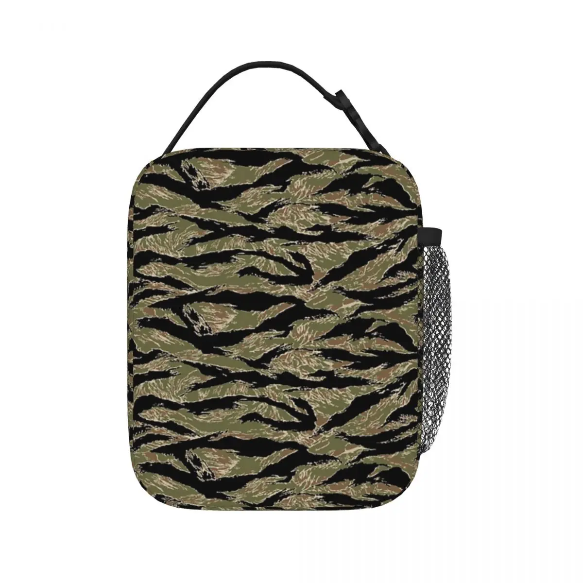 Tiger Stripe Camouflage Military Camo Lunch Bags Insulated Lunch Tote Bento Box Picnic Bags for Woman Work Children School