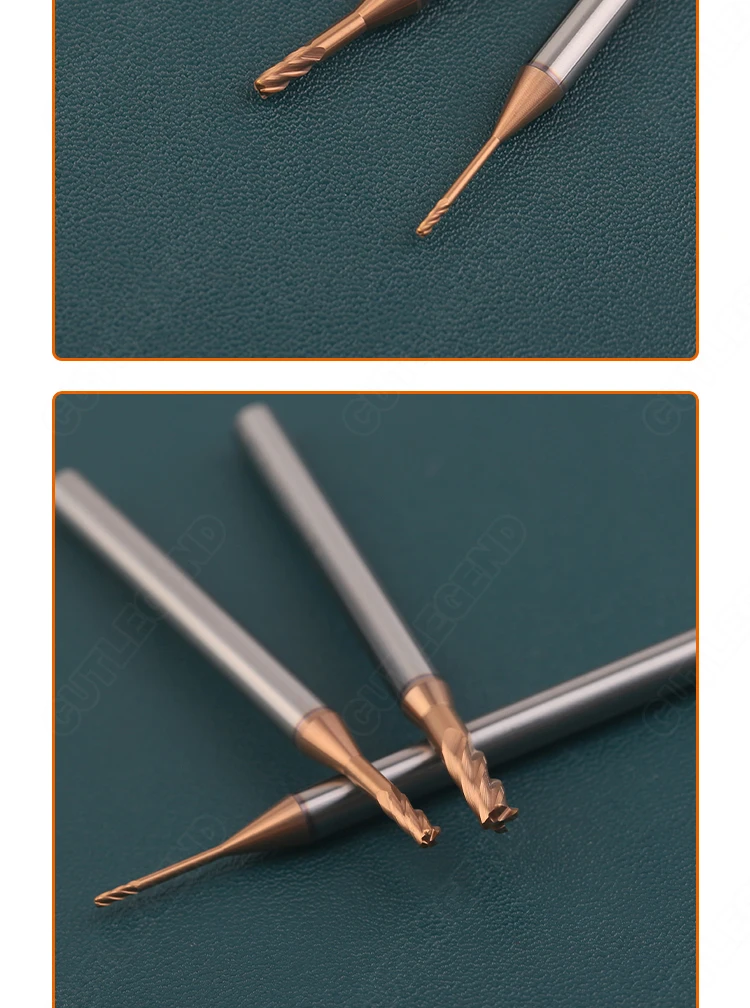 1mm 1,5mm 2mm 3mm R0.1/R0.2/R0.3/R0.5 Langhals-Eckradiusfräser CNC R-Rundkantenfräser aus Wolframkarbid für Stahl und Metall – Detail 7