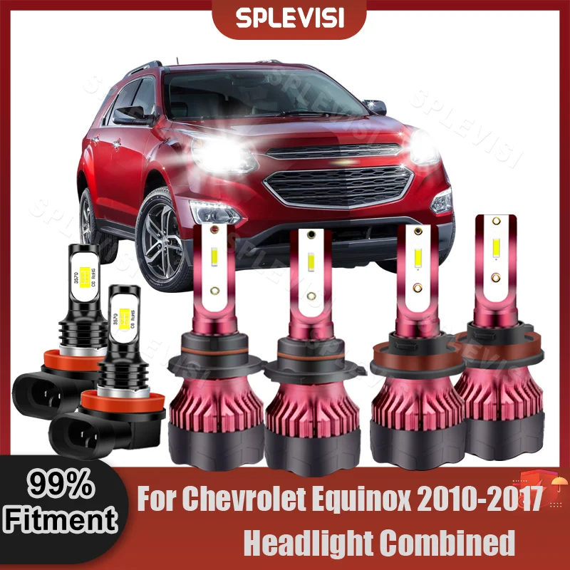 

Superior CSP Chips Headlamp Fog Lamp Combination Set 48000LM For Chevrolet Equinox 2010 2011 2012 2013 2014 2015 2016 2017