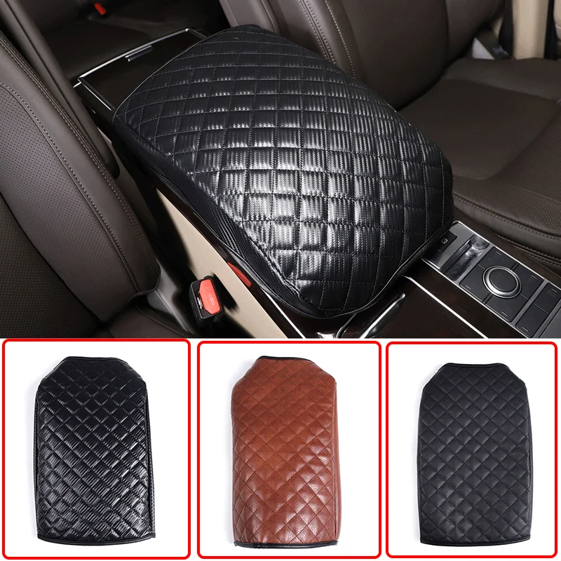 

For 2013-2022 Land Rover Range Rover Vogue leather Black car styling car armrest box protector car interior accessories