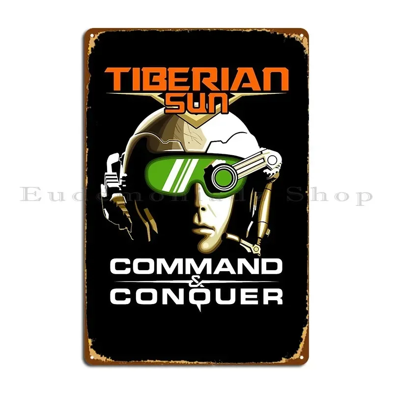 Металлическая табличка-постер Tiberian Sun Commander, настенный декор для вечеринок и клубов, жестяная вывеска-постер