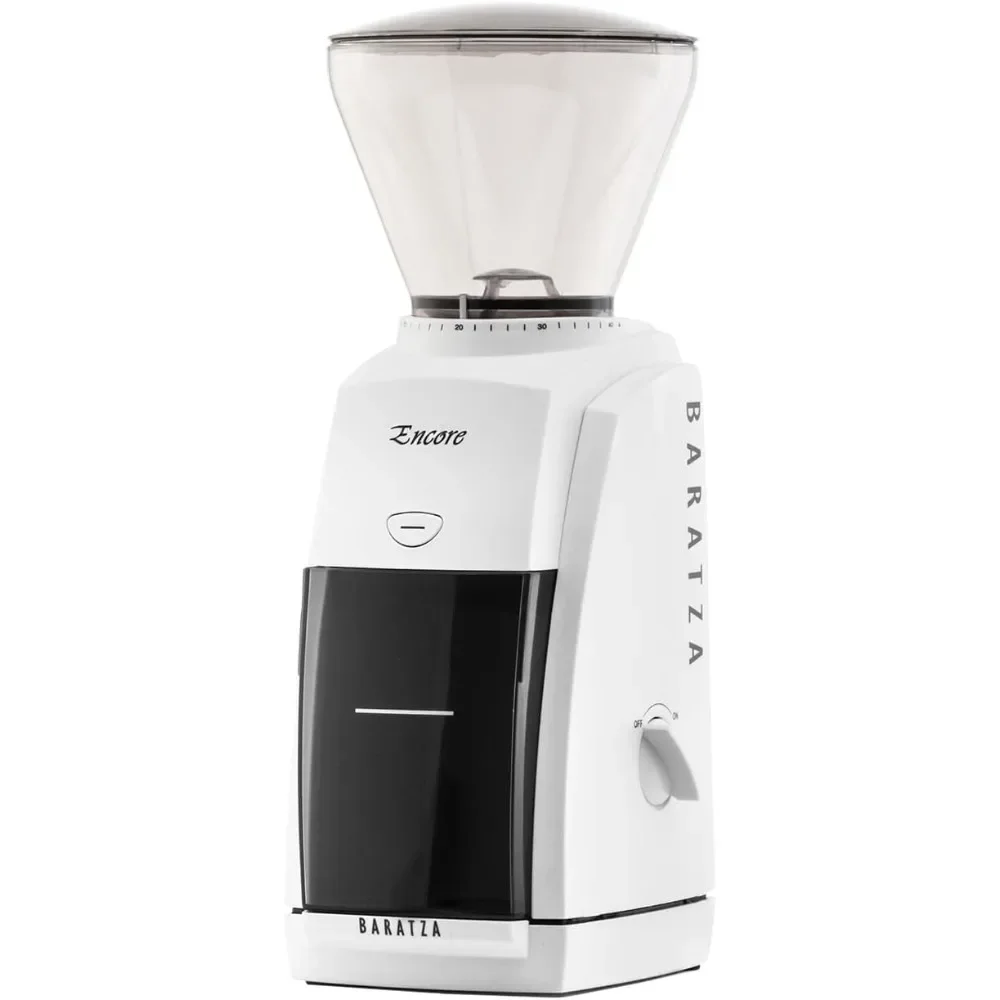 USA Encore Conical Burr Coffee Grinder White