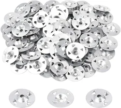 50-200Pcs 28mm 4-Claw Easy Fix Washers Nail Gaskets for Gypsum Board Extruded Plate Insulation Thermoboard Fixed Backer Boards