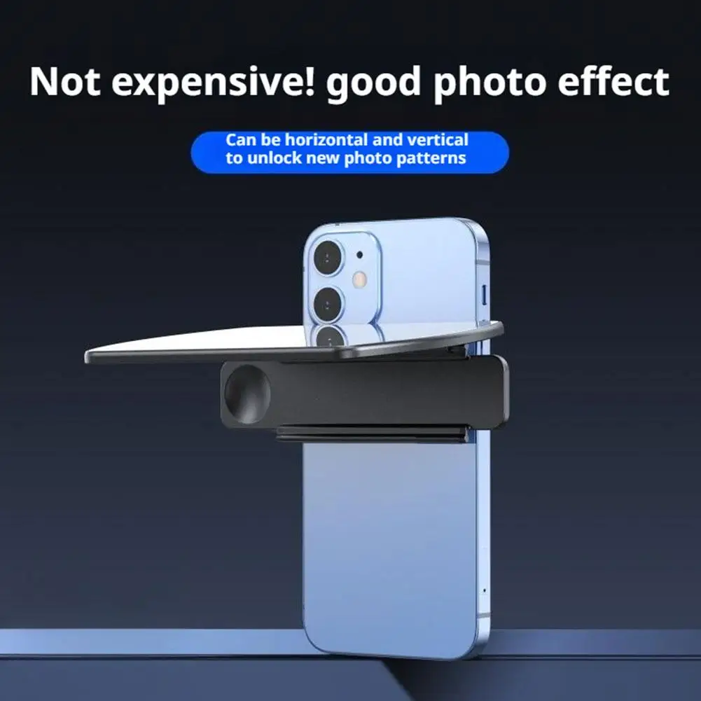 Smartphone Camera Mirror Reflection Clip Phone Selfie Reflector Tool Universal Adjustable Reflection Clip Kit for IPhone Android
