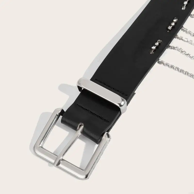 49MD PU LEATHER BELT DISCELATION LING LING LENG LECEN